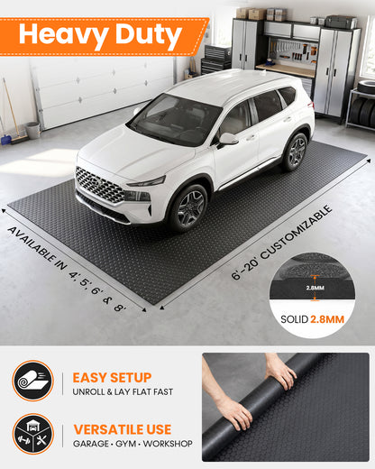SEAL Coin Grip Garage Floor Mat (Black)