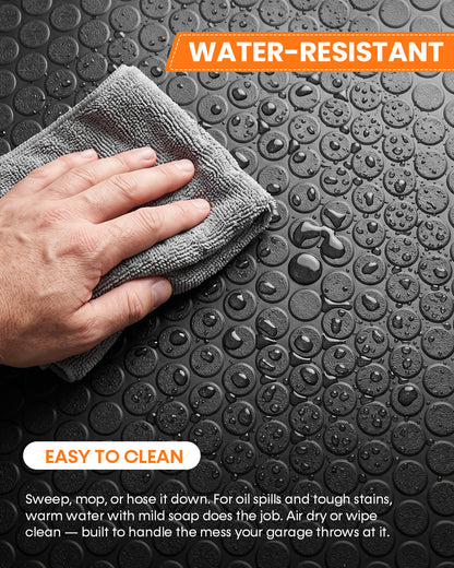 SEAL Coin Grip Garage Floor Mat (Black)