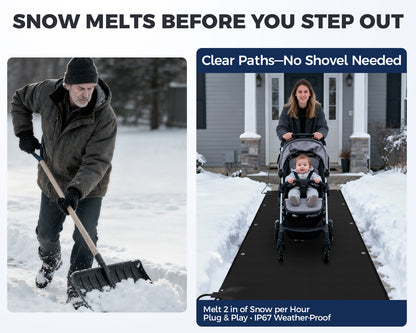 SEAL Snow Melting Walkway Mat - 20"x30"